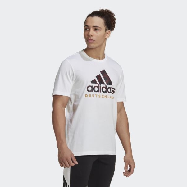 Allemagne Adn Graphique Tee Blanc Adidas