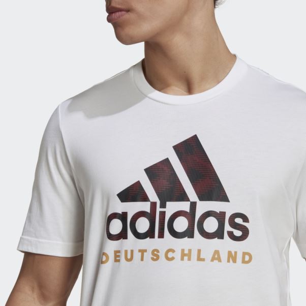 Allemagne Adn Graphique Tee Blanc Adidas