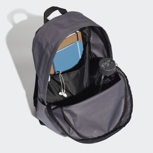 Sac à Dos Horizontal Classique à 3 Bandes Gris Trace Adidas