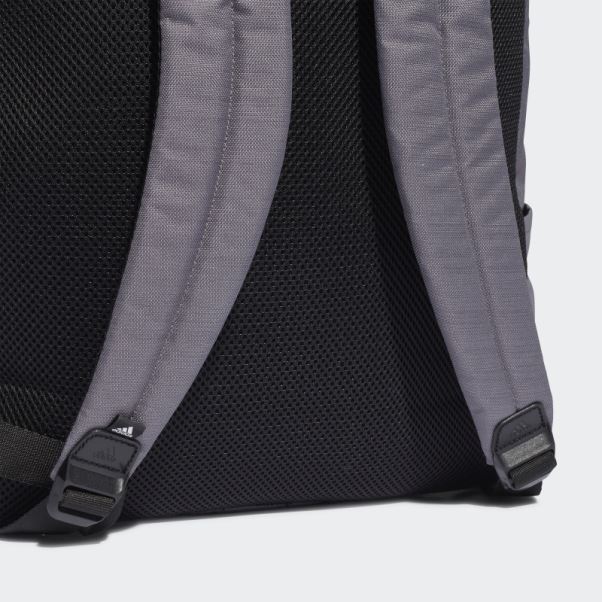 Sac à Dos Horizontal Classique à 3 Bandes Gris Trace Adidas