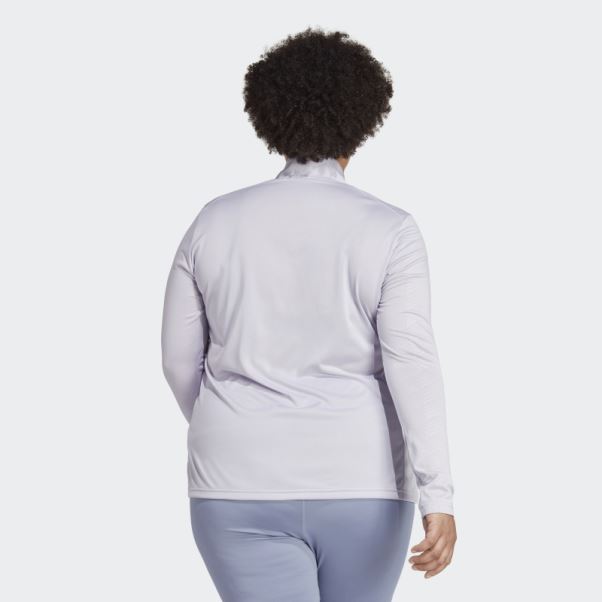 Haut à Manches Longues Demi-zip Terrex Multi (taille Plus) Silver Dawn Adidas