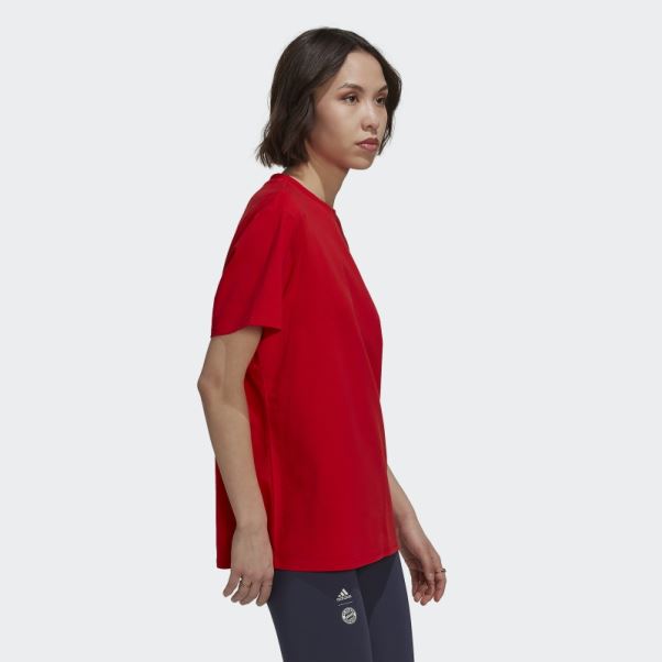 T-shirt Graphique Fc Bayern Rouge Adidas