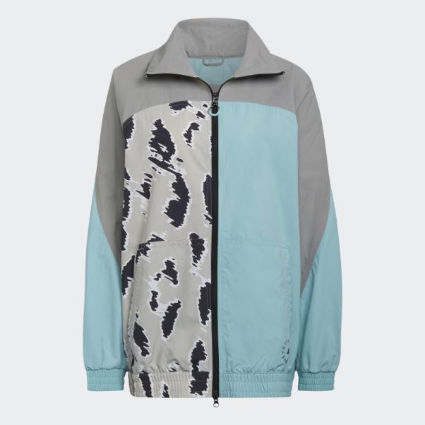 Splash Adidas By Stella Mccartney Haut De Survêtement à Imprimé Animal Fashion
