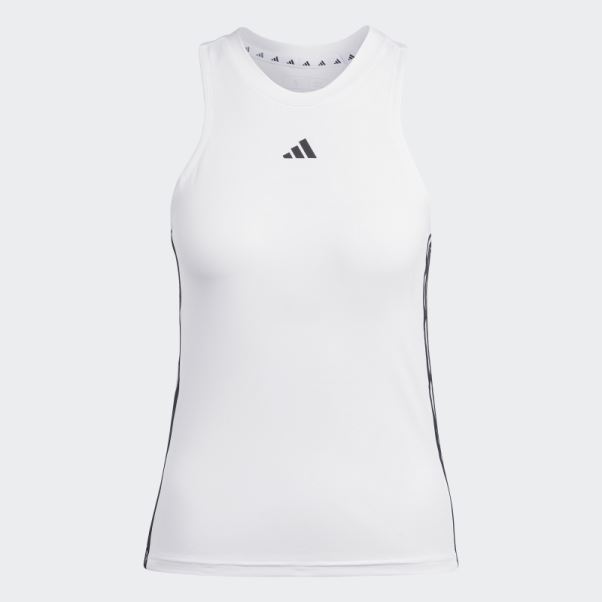 Adidas Aeroready Train Essentials Débardeur 3 Bandes Regular Blanc