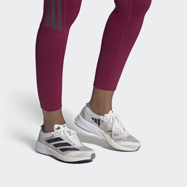 Chaussures Adidas Adizero Adios 7 Blanches
