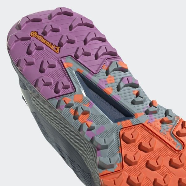 Adidas Terrex Agravic Flow 2 Chaussures De Course Sur Sentier Gris Avec