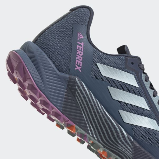 Adidas Terrex Agravic Flow 2 Chaussures De Course Sur Sentier Gris Avec