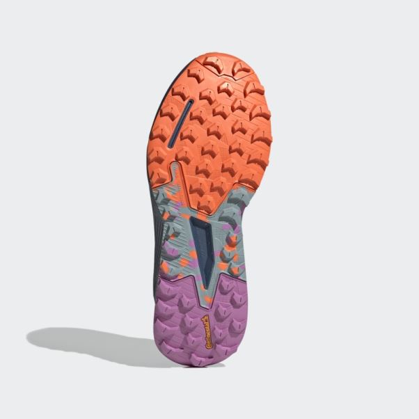 Adidas Terrex Agravic Flow 2 Chaussures De Course Sur Sentier Gris Avec