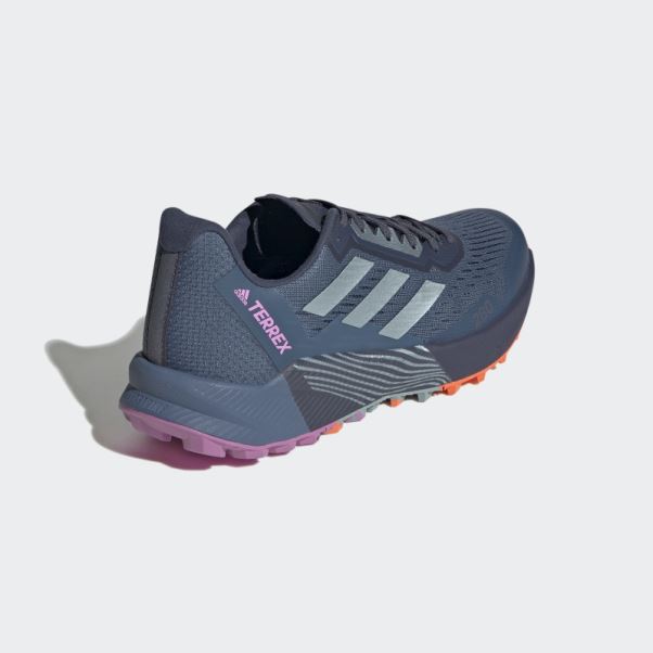 Adidas Terrex Agravic Flow 2 Chaussures De Course Sur Sentier Gris Avec