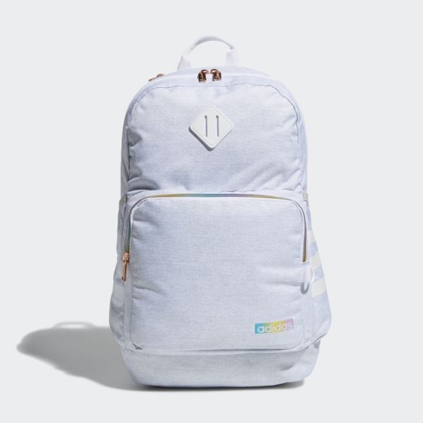 Sac à Dos Classique à 3 Bandes Gris Clair Adidas