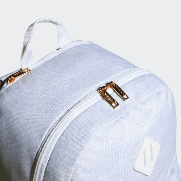 Sac à Dos Classique à 3 Bandes Gris Clair Adidas