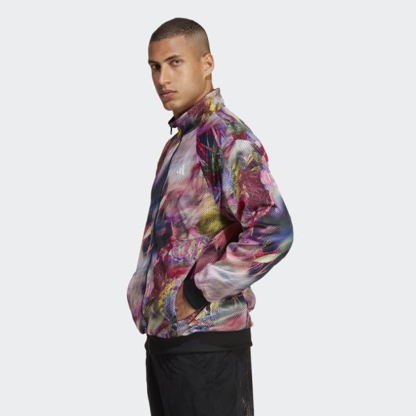 Adidas Melbourne Tennis Stretch Woven Reversible Jacket Noir
