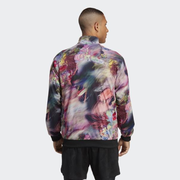 Adidas Melbourne Tennis Stretch Woven Reversible Jacket Noir