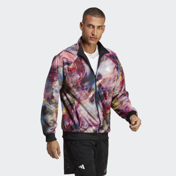Veste Réversible Adidas Melbourne Tennis Stretch Noir