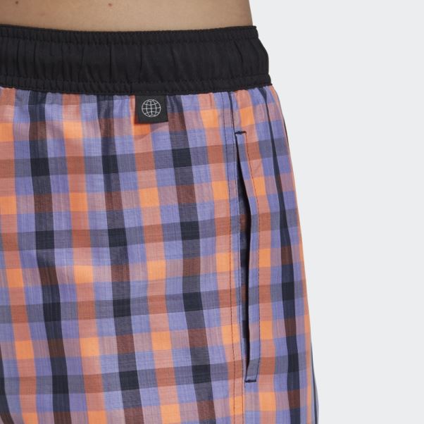 Short De Bain Adidas Classique à Carreaux Ink