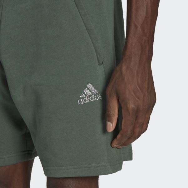 écusson De Sport Recyclé En Molleton De Stade Vert Oxyde Adidas