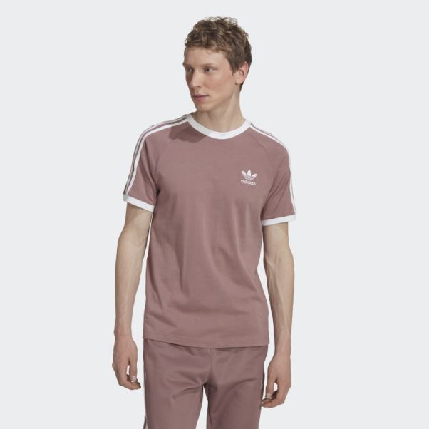 T-shirt à 3 Bandes Adicolor Classics Violet Adidas