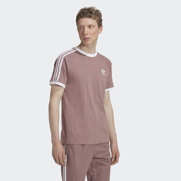 T-shirt à 3 Bandes Adicolor Classics Violet Adidas
