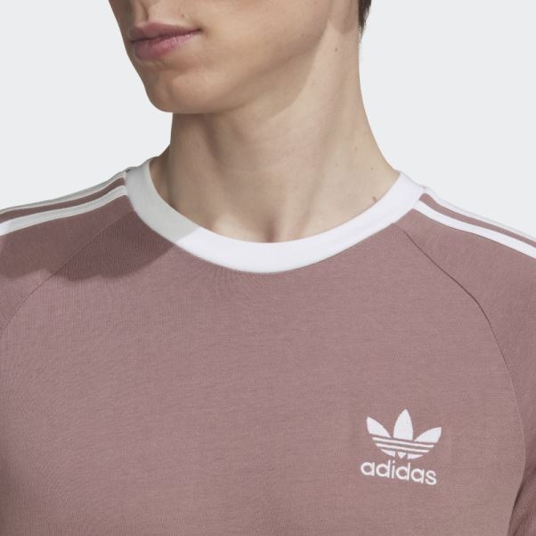 T-shirt à 3 Bandes Adicolor Classics Violet Adidas