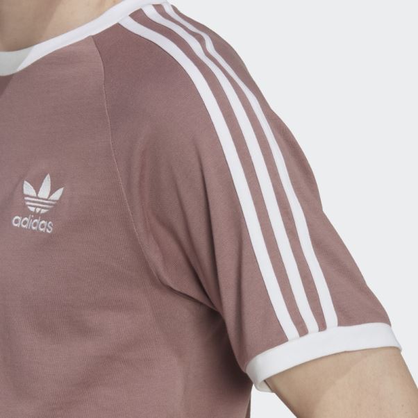 T-shirt à 3 Bandes Adicolor Classics Violet Adidas