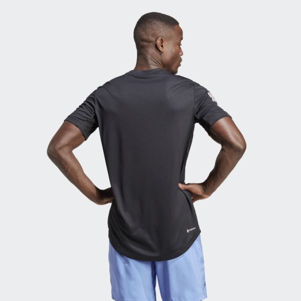 T-shirt De Tennis Adidas Club à 3 Bandes Noir
