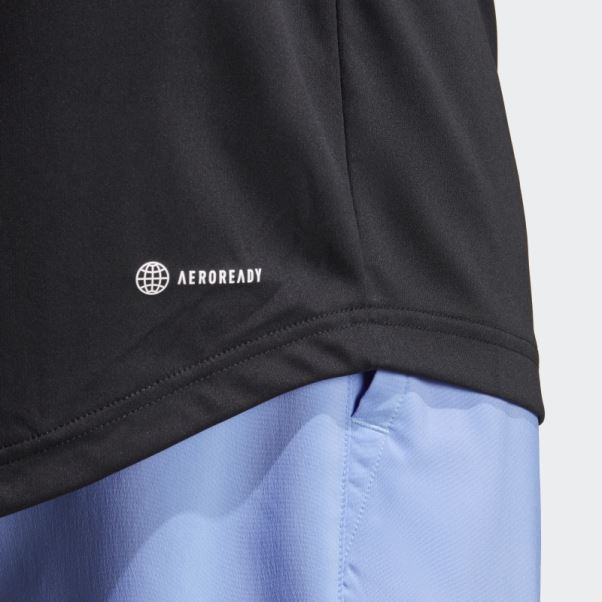 T-shirt De Tennis Adidas Club à 3 Bandes Noir