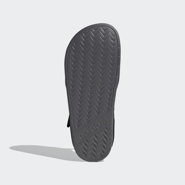 Adidas Adilette Sandales Gris Mode