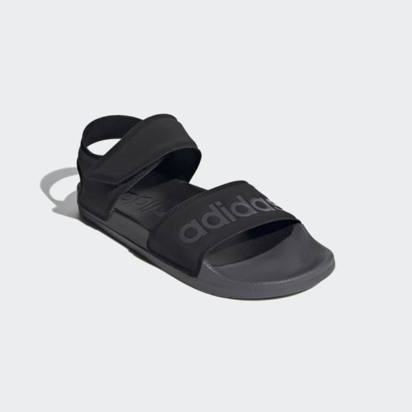 Adidas Adilette Sandales Gris Mode
