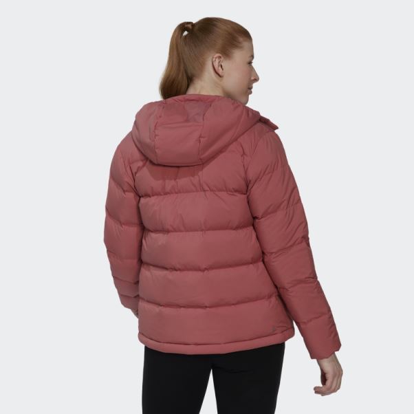 Doudoune à Capuche Adidas Helionic Rouge