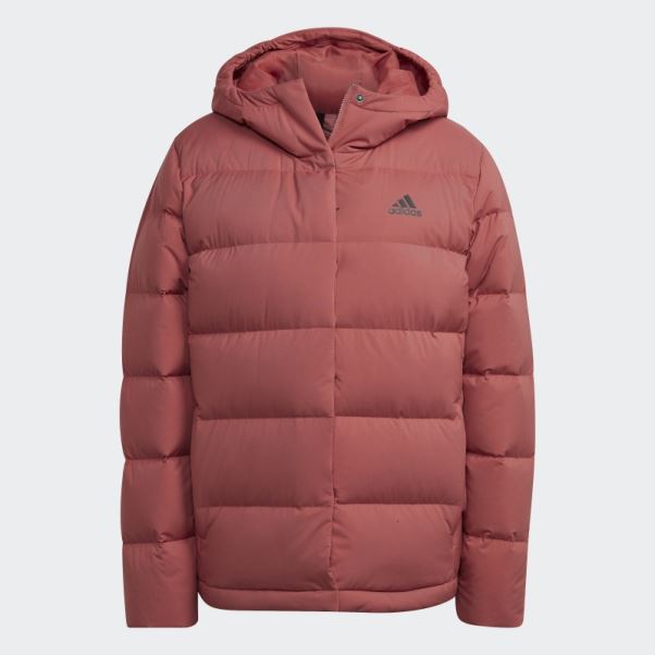 Doudoune à Capuche Adidas Helionic Rouge
