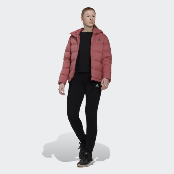 Doudoune à Capuche Adidas Helionic Rouge
