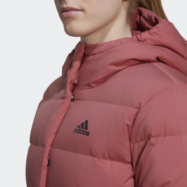 Doudoune à Capuche Adidas Helionic Rouge