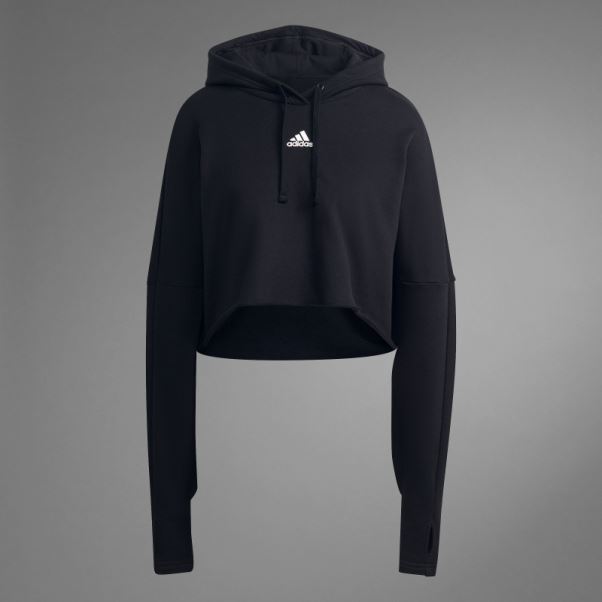 Sweat à Capuche Court Adidas Collective Power Noir