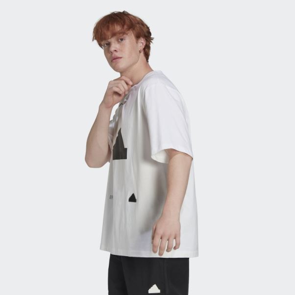 T-shirt Oversize Blanc Adidas