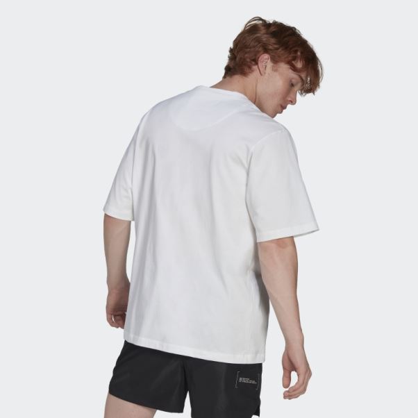 T-shirt Oversize Blanc Adidas