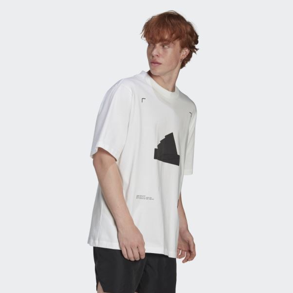 T-shirt Oversize Blanc Adidas