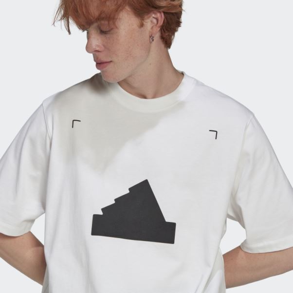 T-shirt Oversize Blanc Adidas