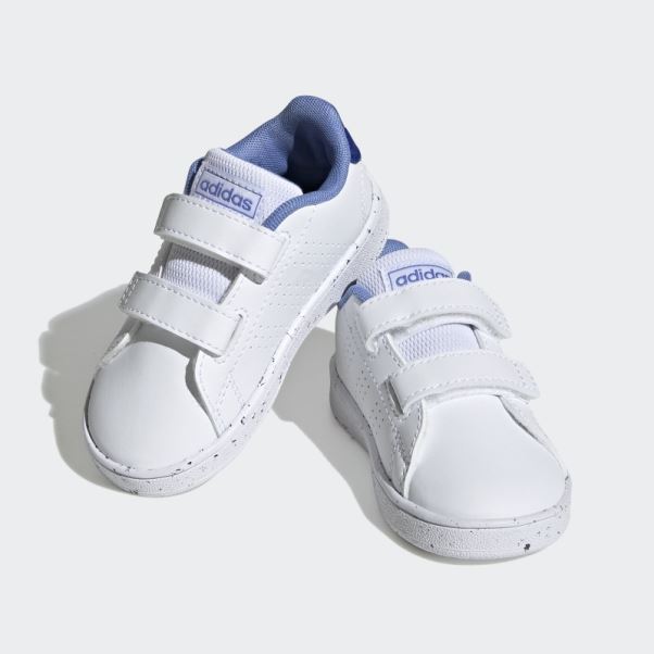 Adidas Avantage Lifestyle Court Deux Chaussures Auto-agrippantes Bleu