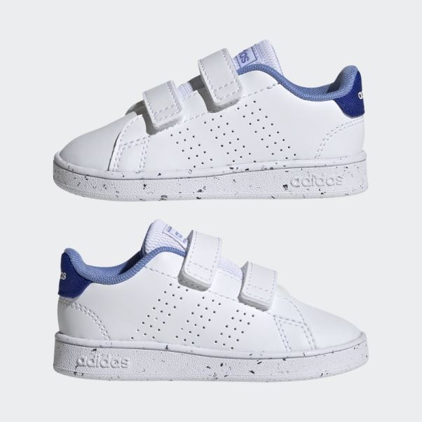 Adidas Avantage Lifestyle Court Deux Chaussures Auto-agrippantes Bleu