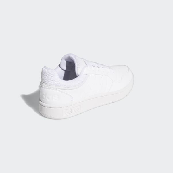 Baskets Blanches Hoops 3.0 Low Classiques Adidas