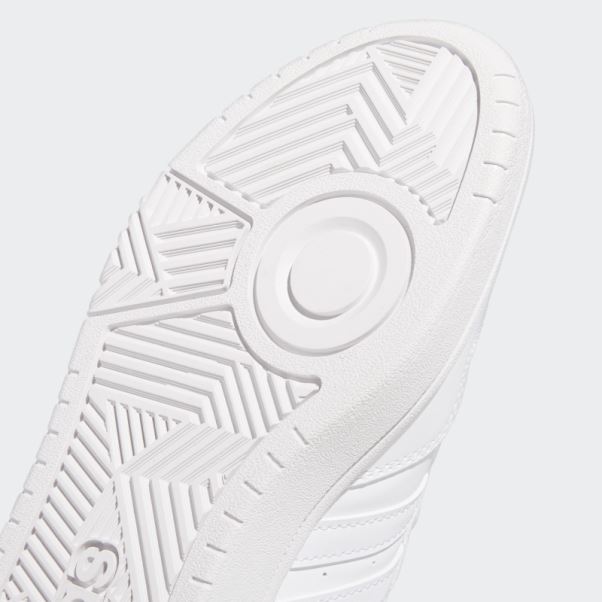 Baskets Blanches Hoops 3.0 Low Classiques Adidas