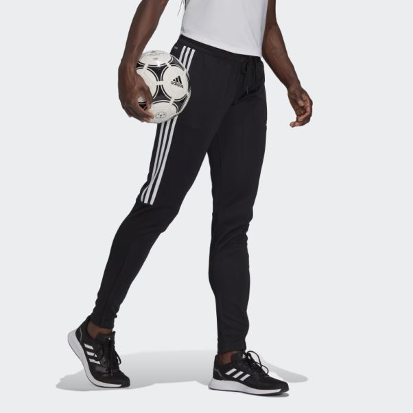 Aeroready Sereno Cut 3-stripes Slim Tapered Bas De Survêtement Adidas Noir