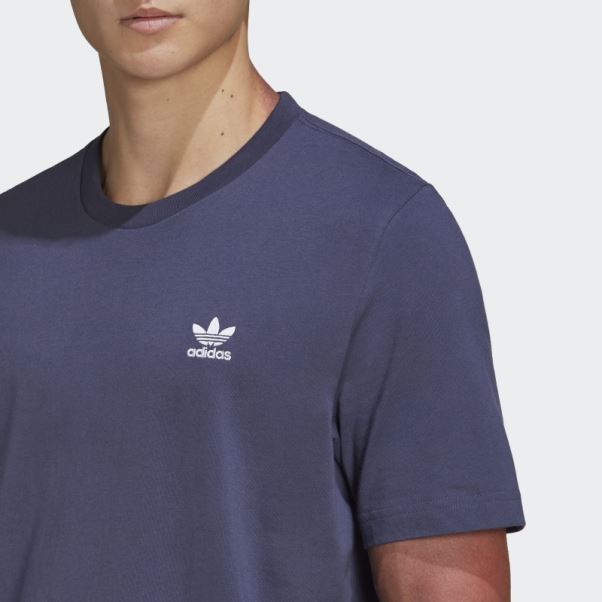 Adidas Adicolor Essentials Tee Trèfle Bleu Marine