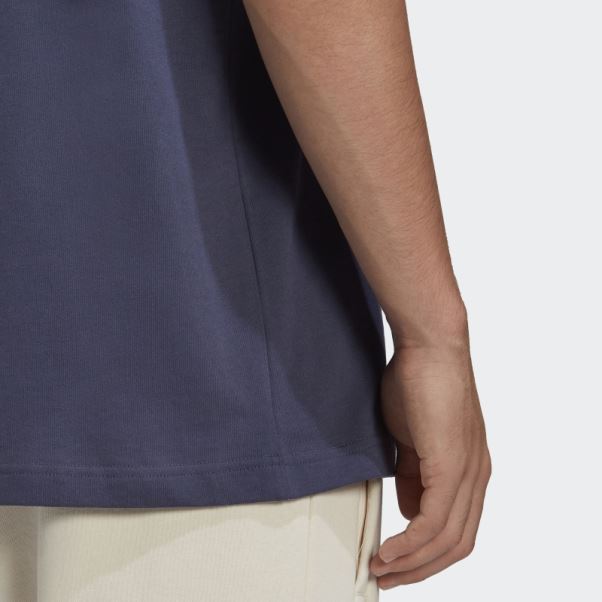 Adidas Adicolor Essentials Tee Trèfle Bleu Marine