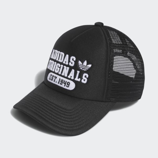 Casquette New Prep Trucker Enfant Noir Adidas