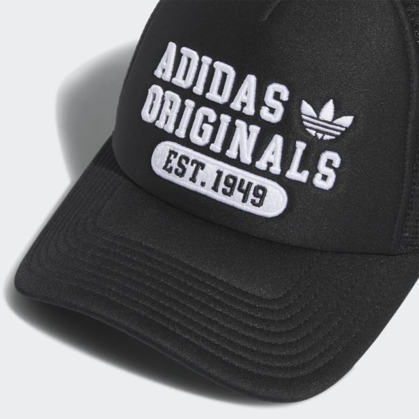 Casquette New Prep Trucker Enfant Noir Adidas