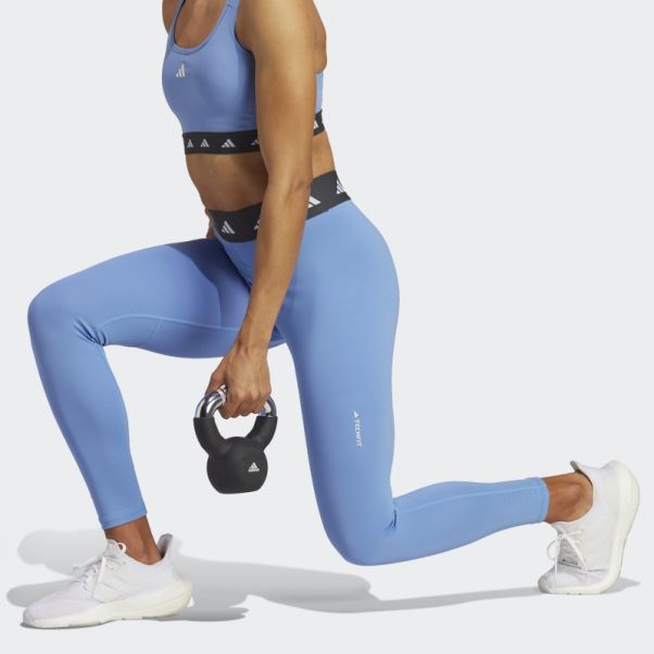 Legging Adidas Techfit 7/8 Bleu