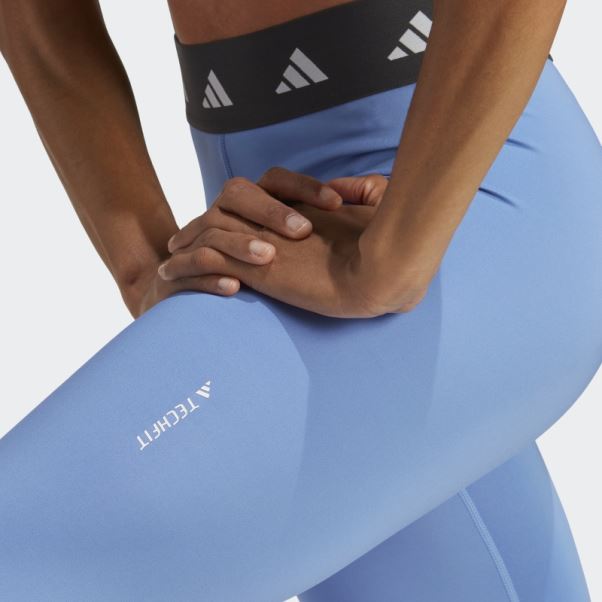 Legging Adidas Techfit 7/8 Bleu