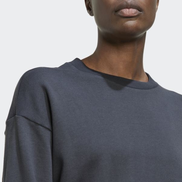 Sweat Ample Adidas Studio Lounge Carbone