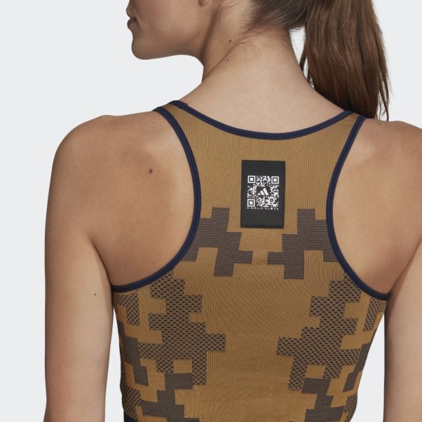 Adidas X Karlie Kloss Top Superposé En Maille Sans Couture Mesa